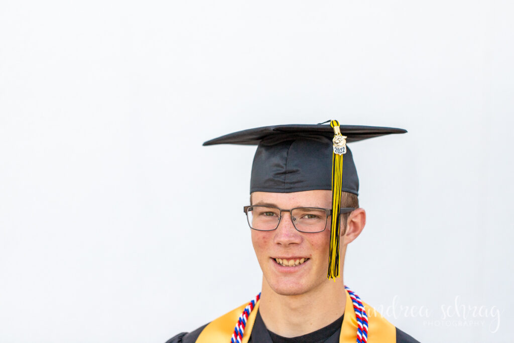 haven ks high school senior cap and gown photo
