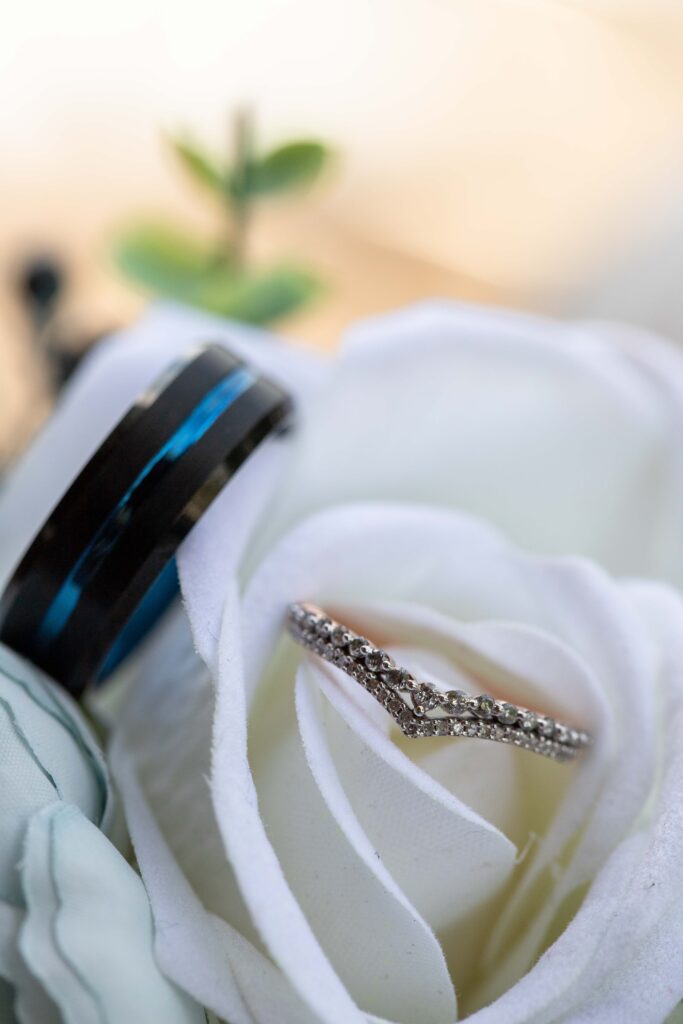 wedding ring detail photo